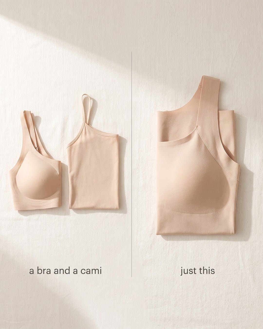 Easy Built-in-Bra Tank detail
