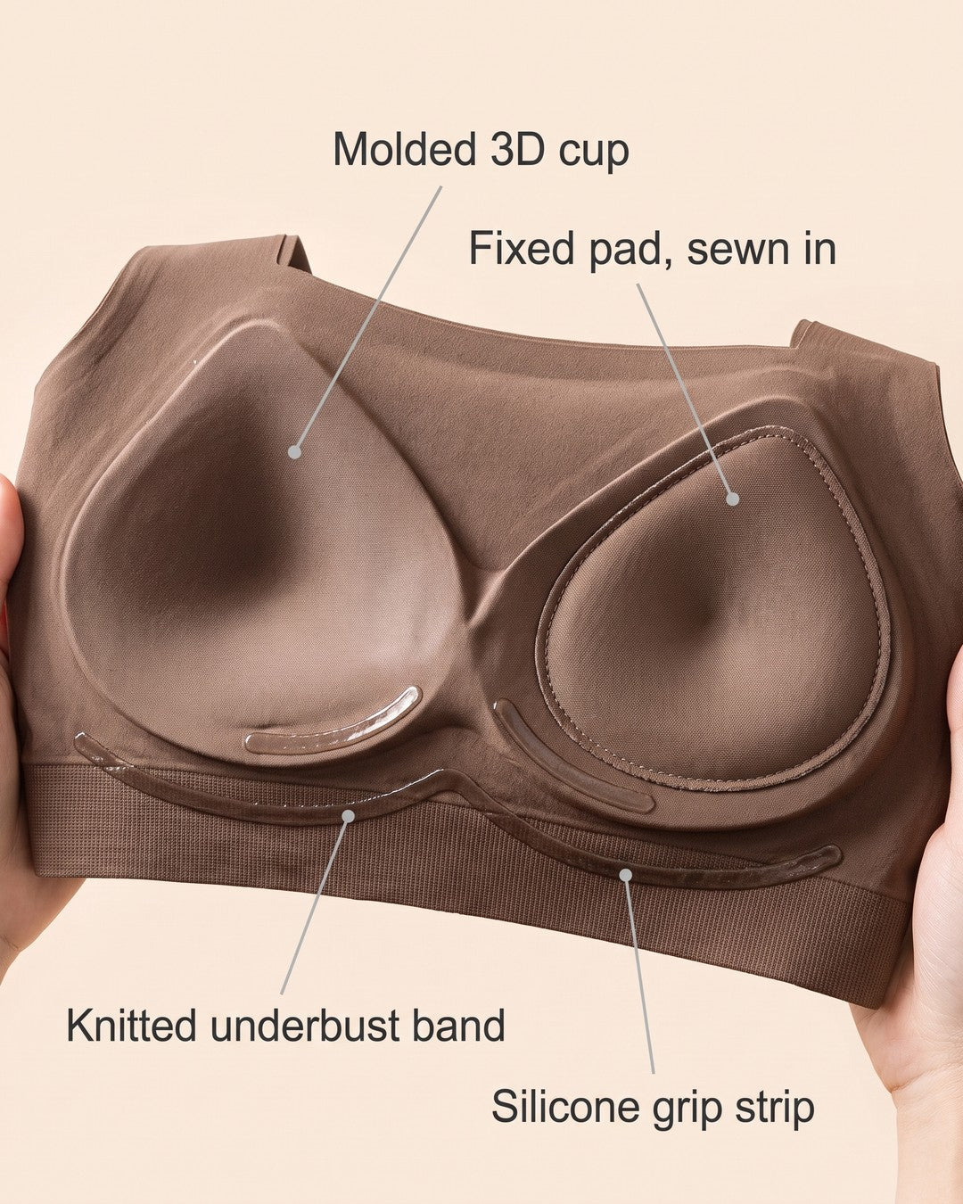 Easy Built-in-Bra Tank detail