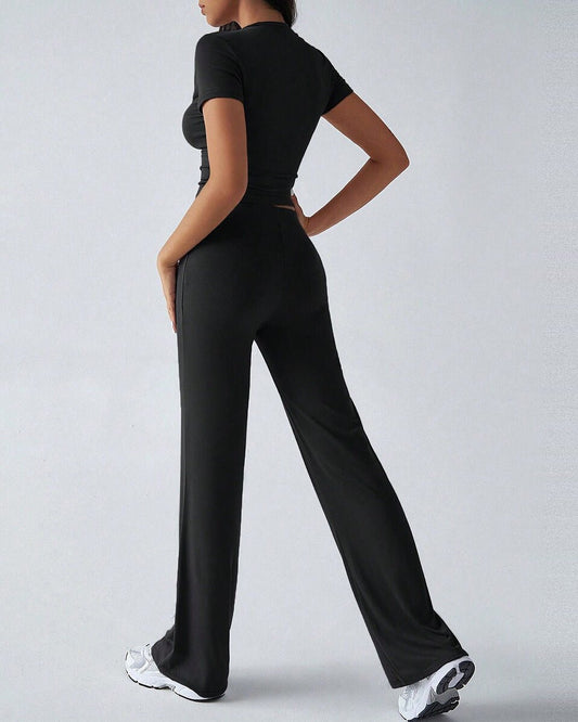 Everyday Easy Straight-Leg Flare Set detail