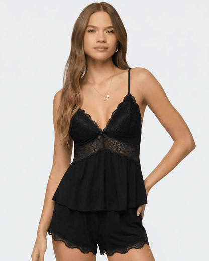 Midnight Kiss Lace Set